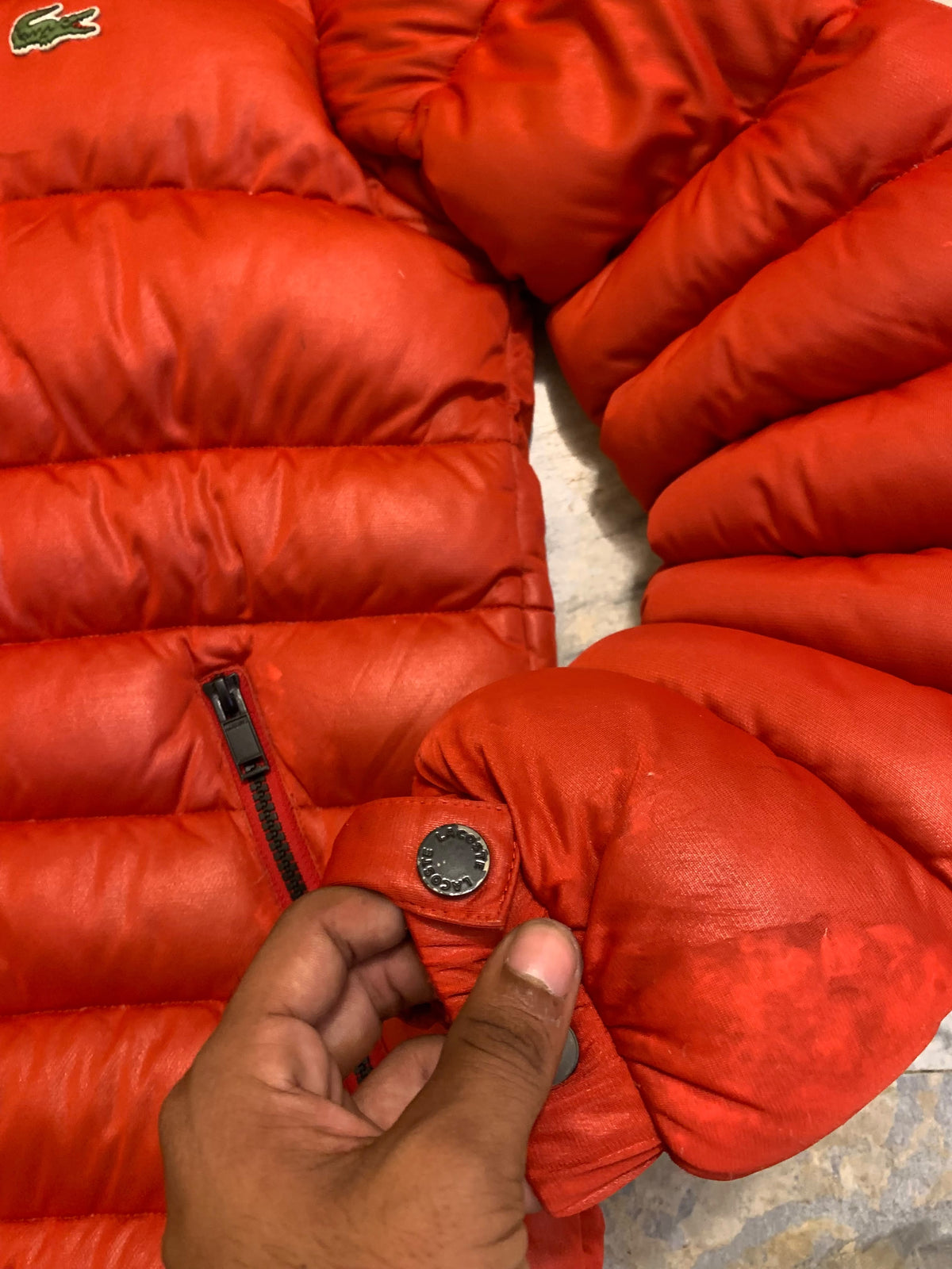 LACOSTE LEIGHT WEIGHT DUCK DOWN FEATHER PUFFER