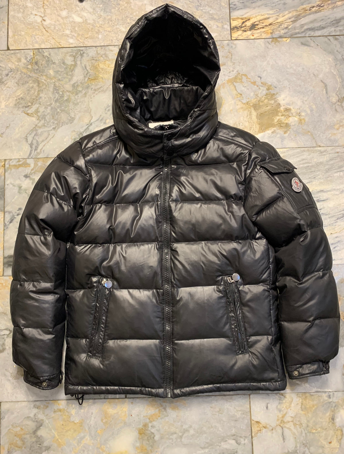 MONCLER MAYA SHORT DUCK DOWN FEATHER JACKET