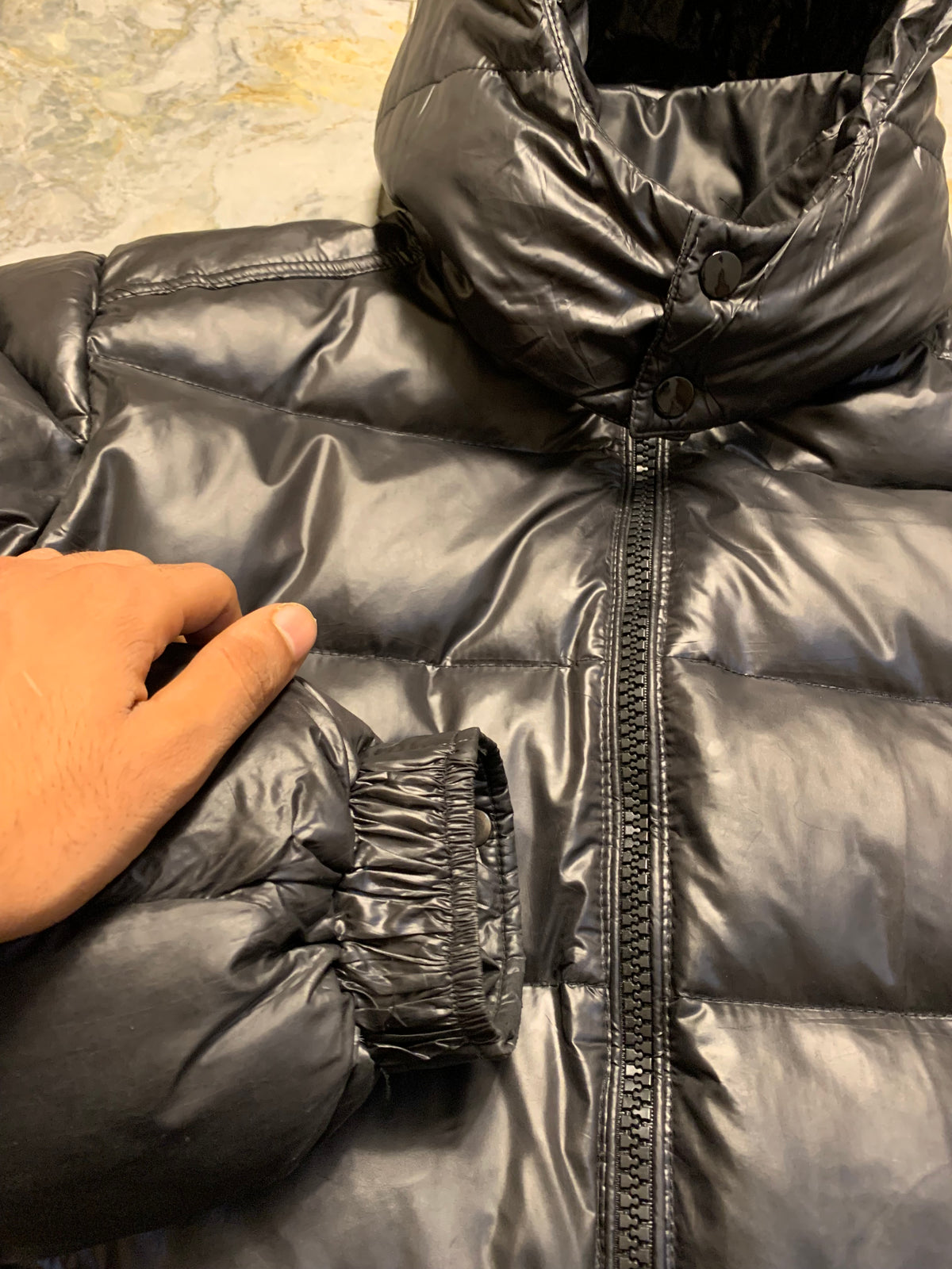 MONCLER MAYA SHORT DUCK DOWN FEATHER JACKET