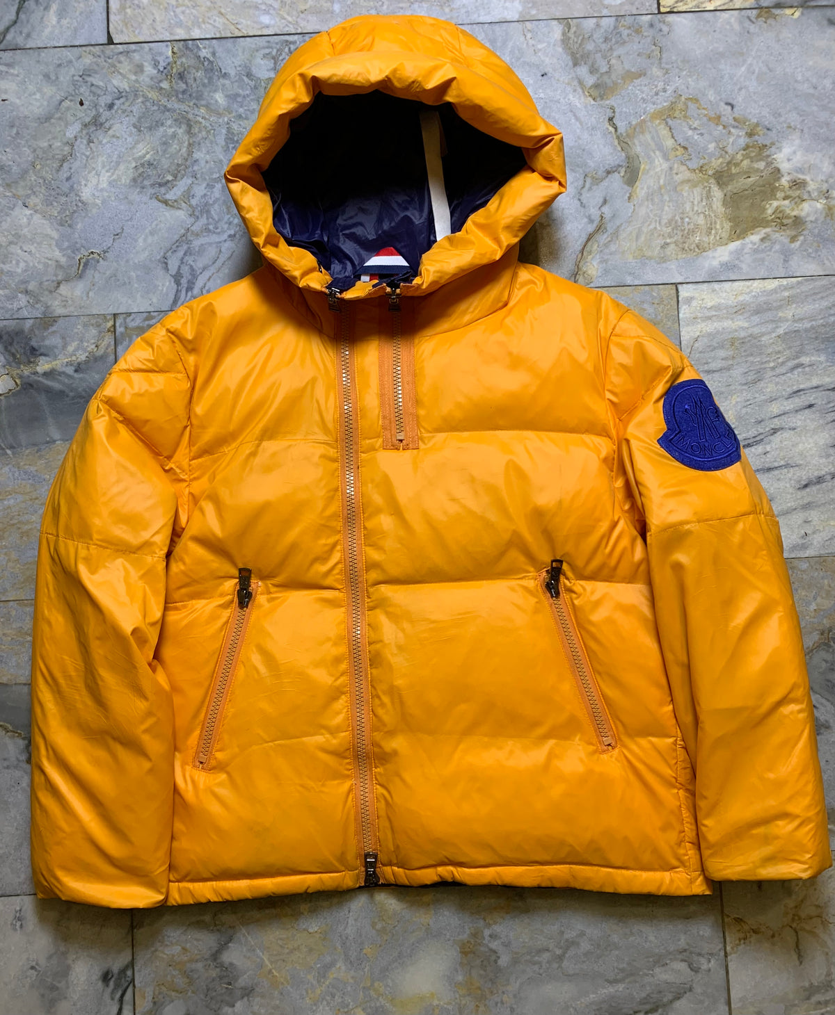 MONCLER YELLOW GENUIS 2 1952 VENANT GOOSE DOWN FEATHER PUFFER (Mediuim)