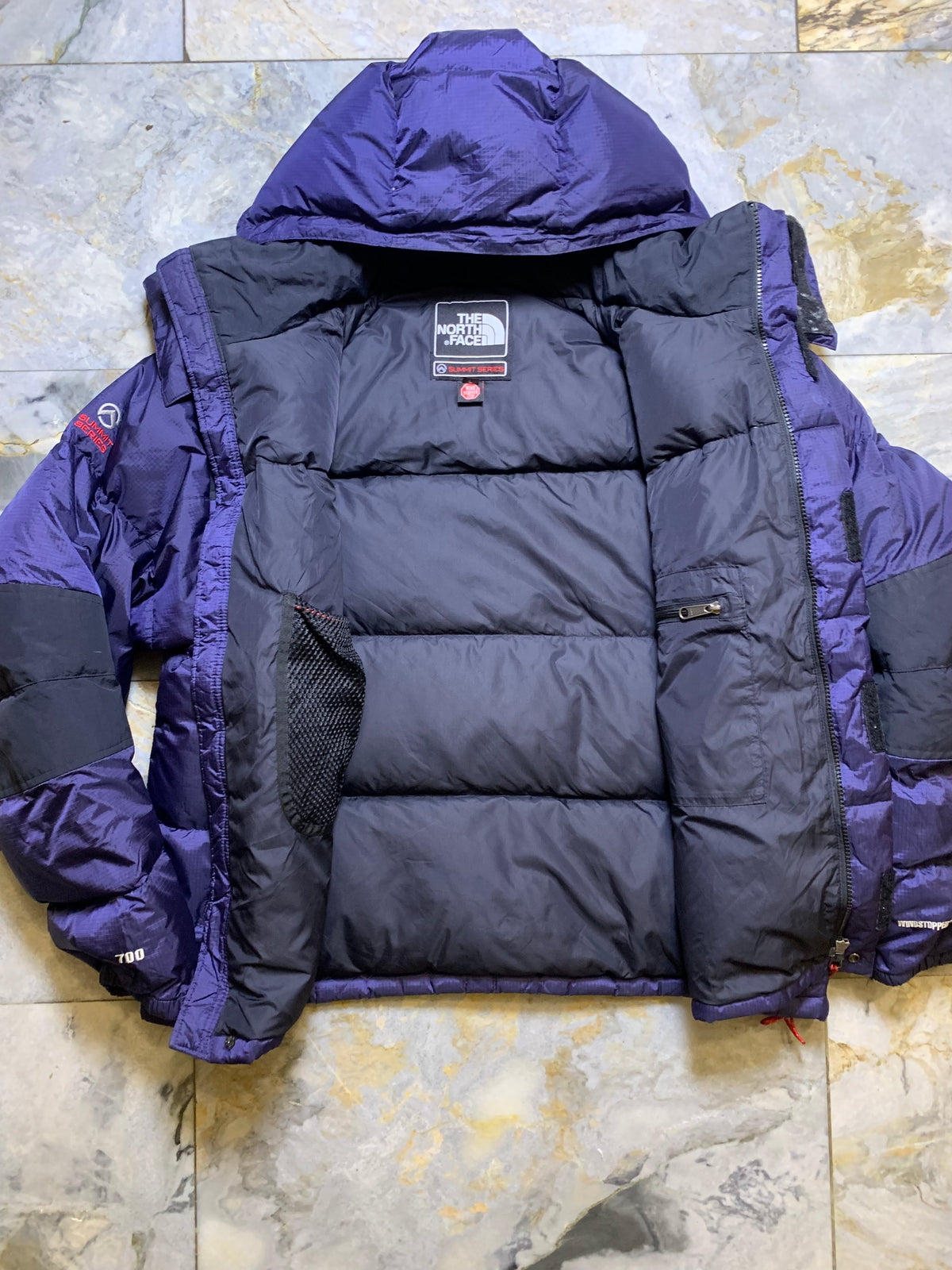 THE NORTH FACE WINDSTOPPER SUMMIT SERIES DUCK DOWN FEATHER PUFFER (LARGE)