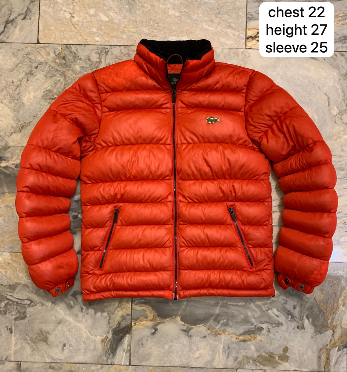 LACOSTE LEIGHT WEIGHT DUCK DOWN FEATHER PUFFER