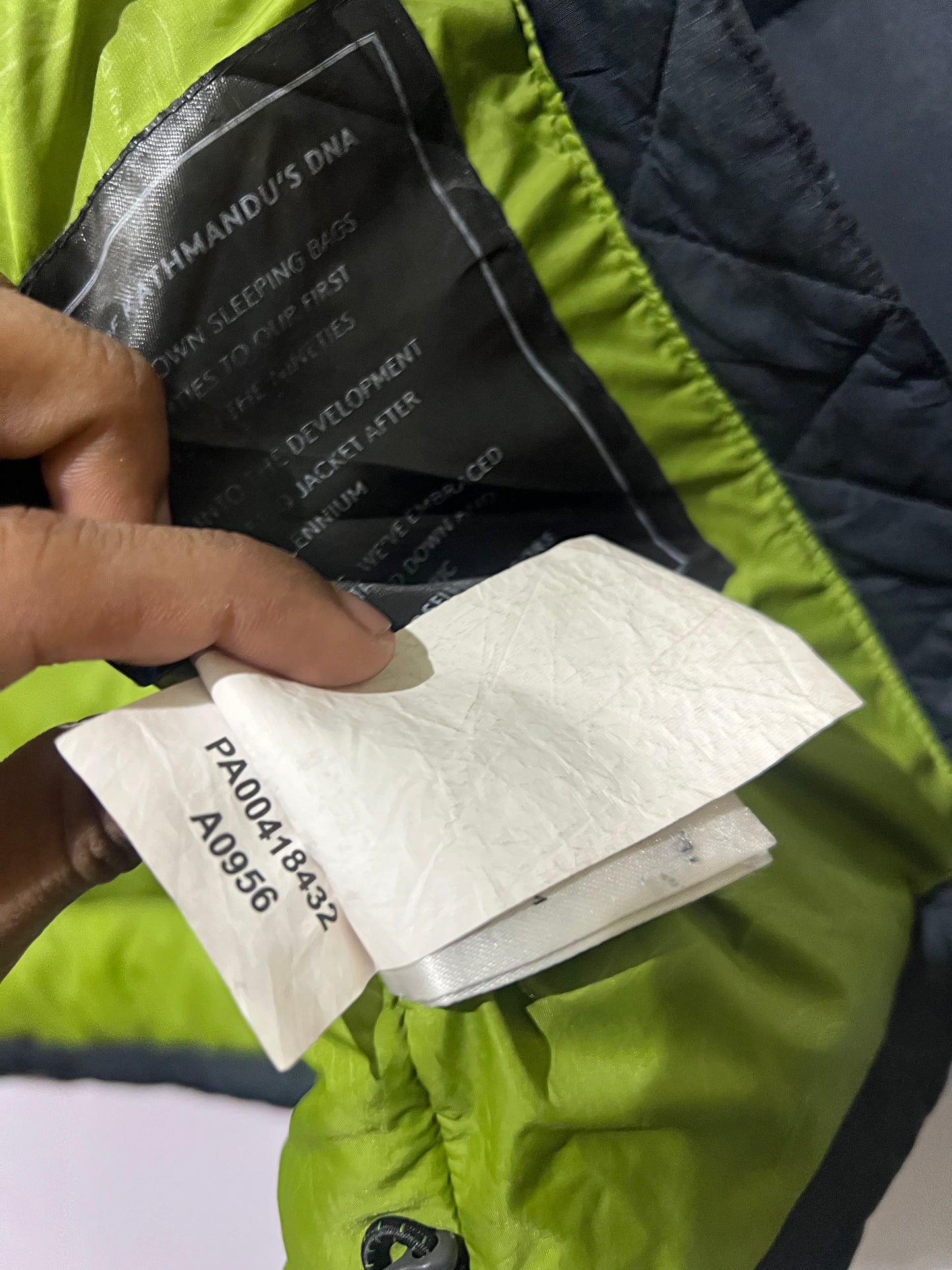 Kathmandu ultra light weight packable puffer