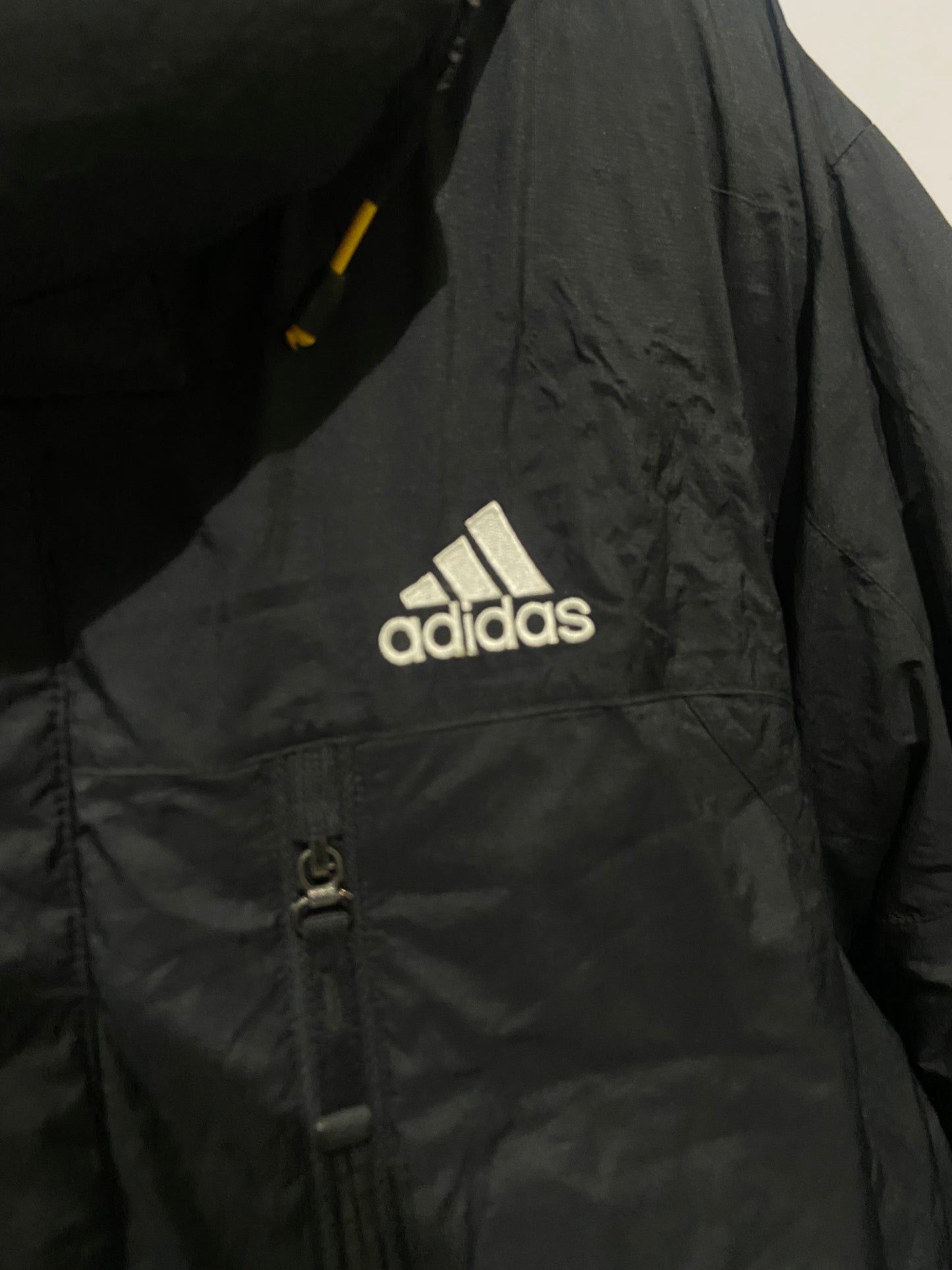 black Adidas hiking trekking 800 down jacket