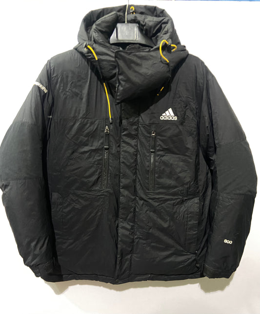 black Adidas hiking trekking 800 down jacket