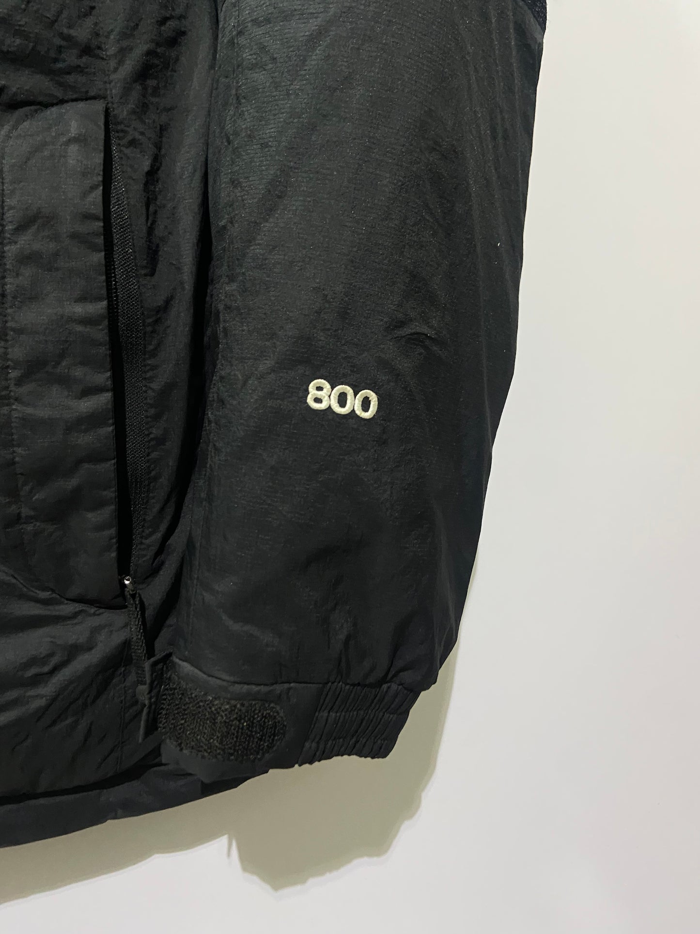 black Adidas hiking trekking 800 down jacket