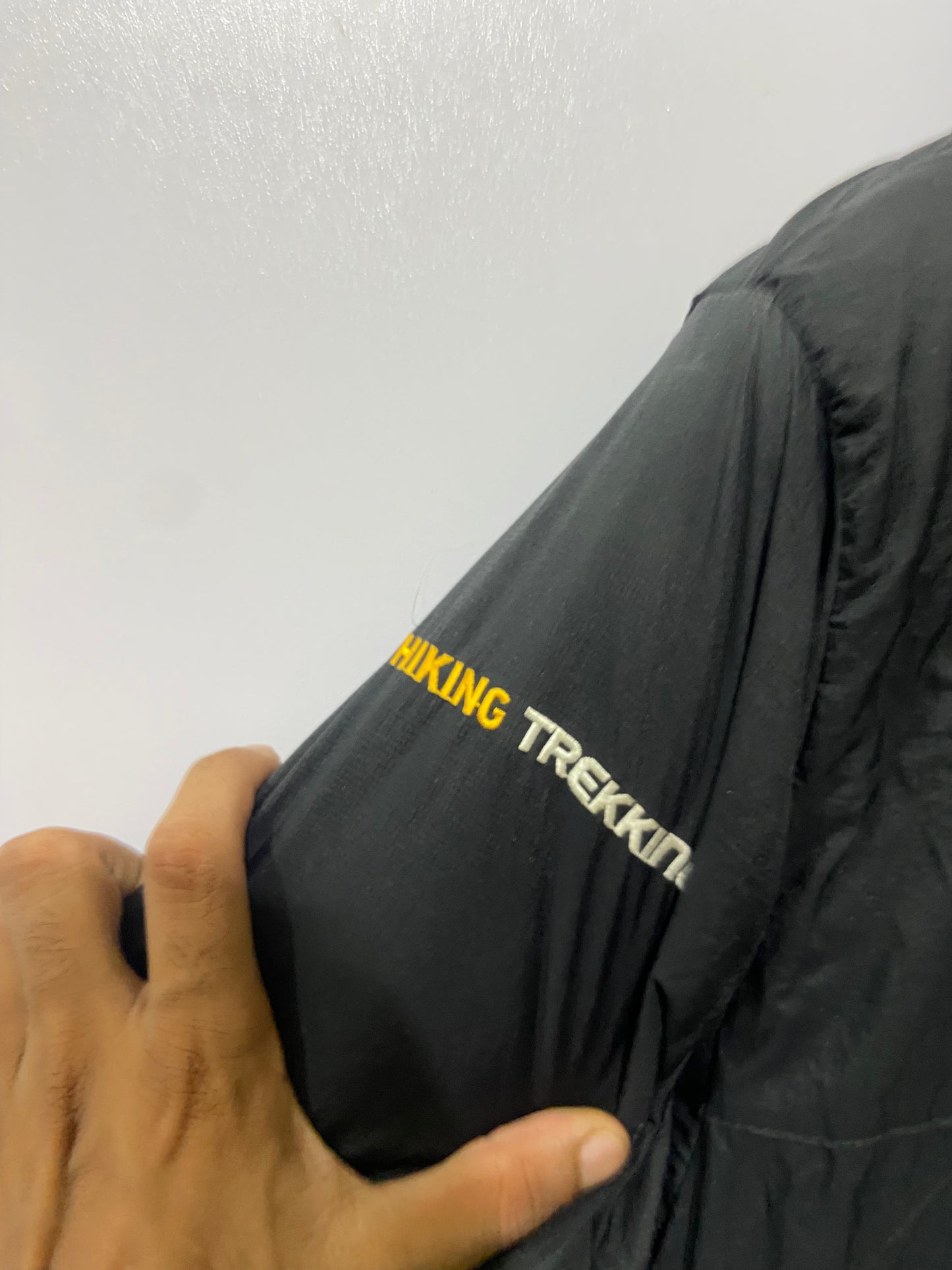 black Adidas hiking trekking 800 down jacket