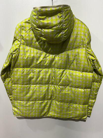 vintage Nike checkered zip-up puffer jacket
