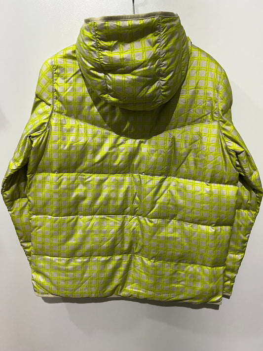 vintage Nike checkered zip-up puffer jacket