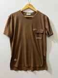 Moncler cotton crewneck T-shirt from Moncler features a prominent utility patch pocket