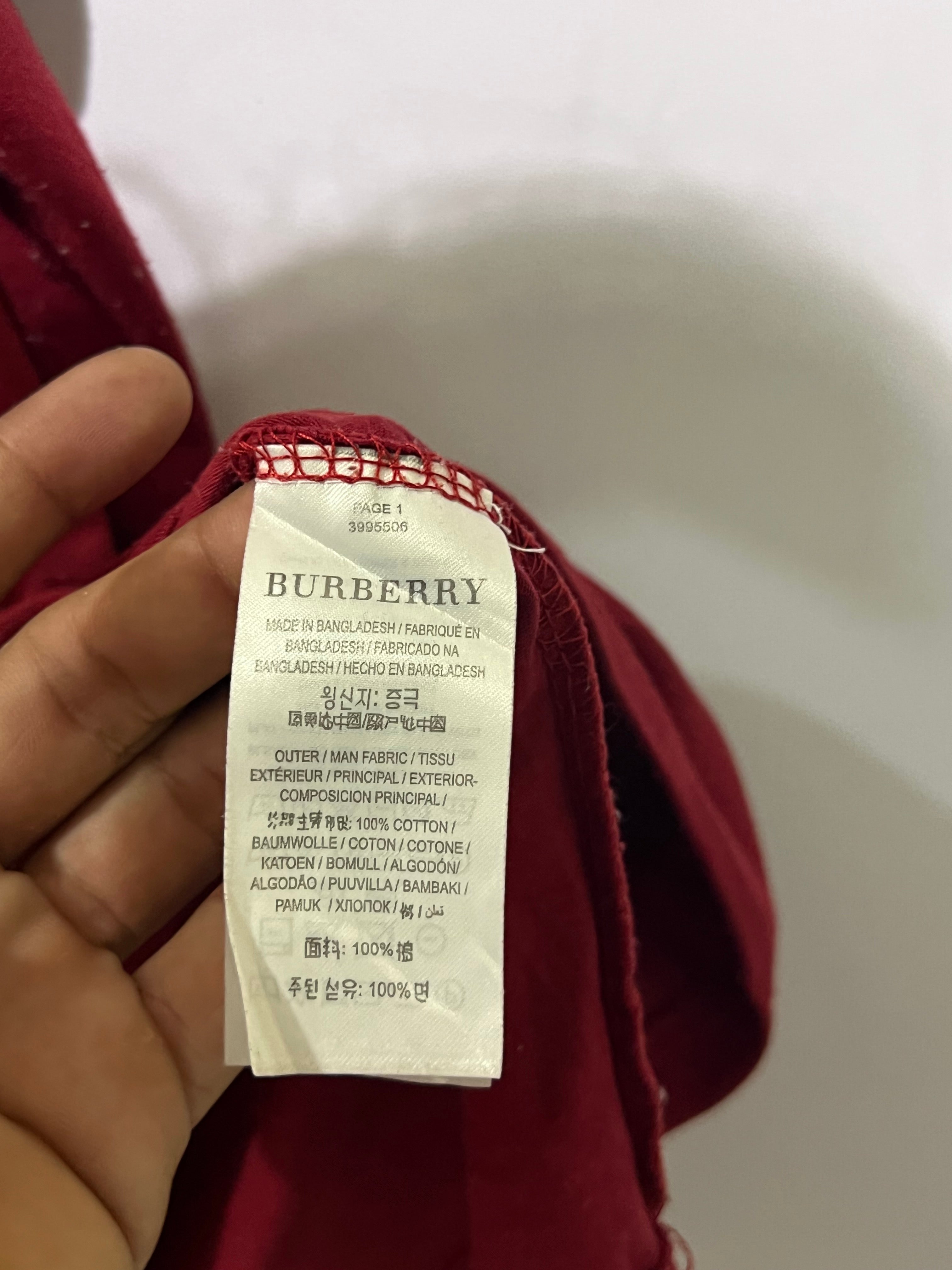 Burberry london cotton t shirt