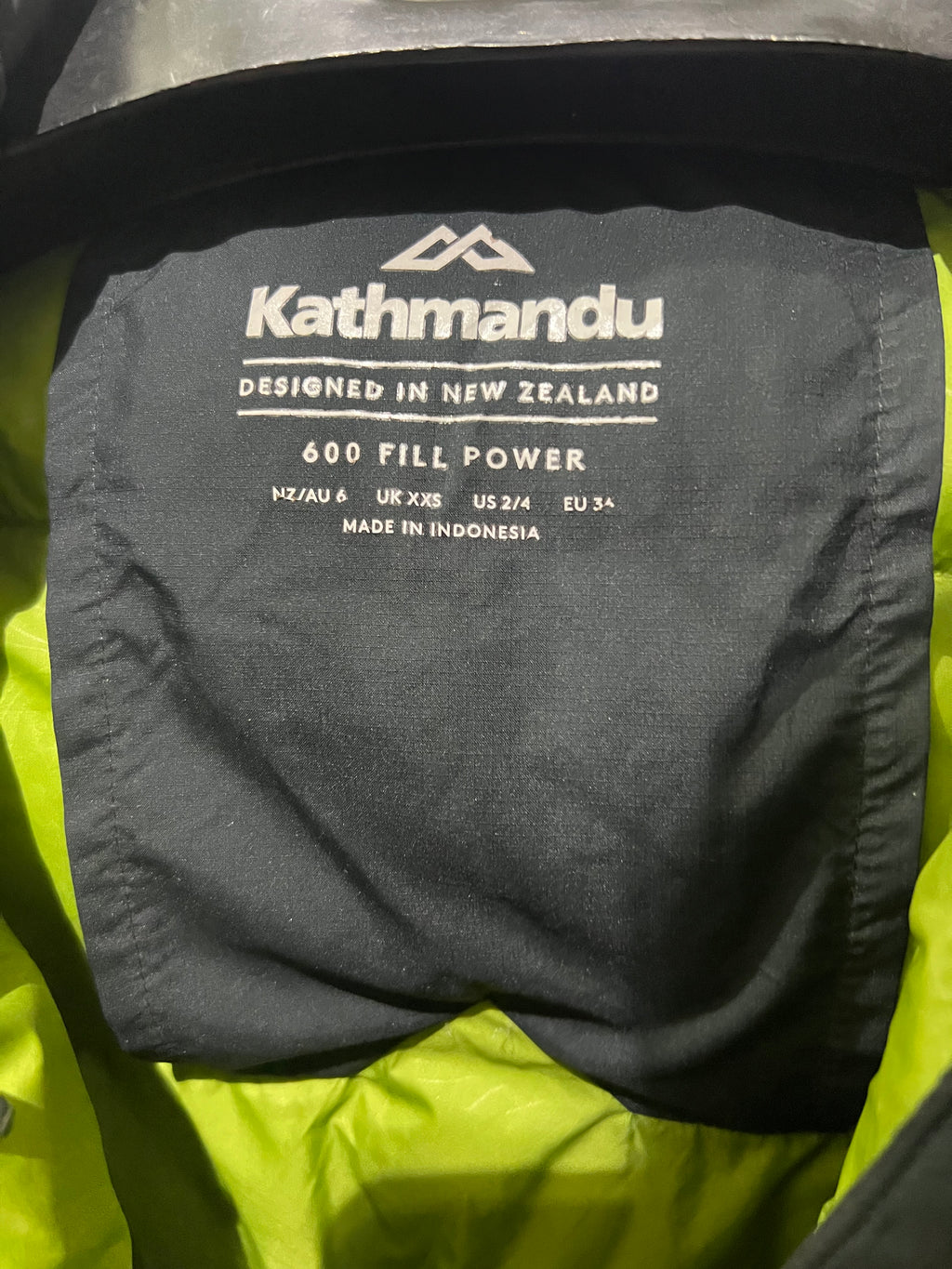 Kathmandu ultra light weight packable puffer
