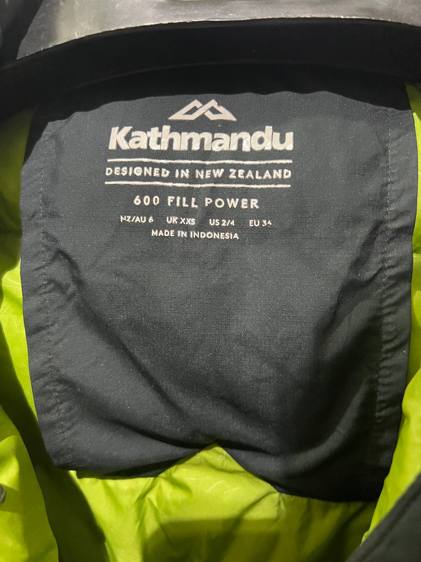 Kathmandu ultra light weight packable puffer