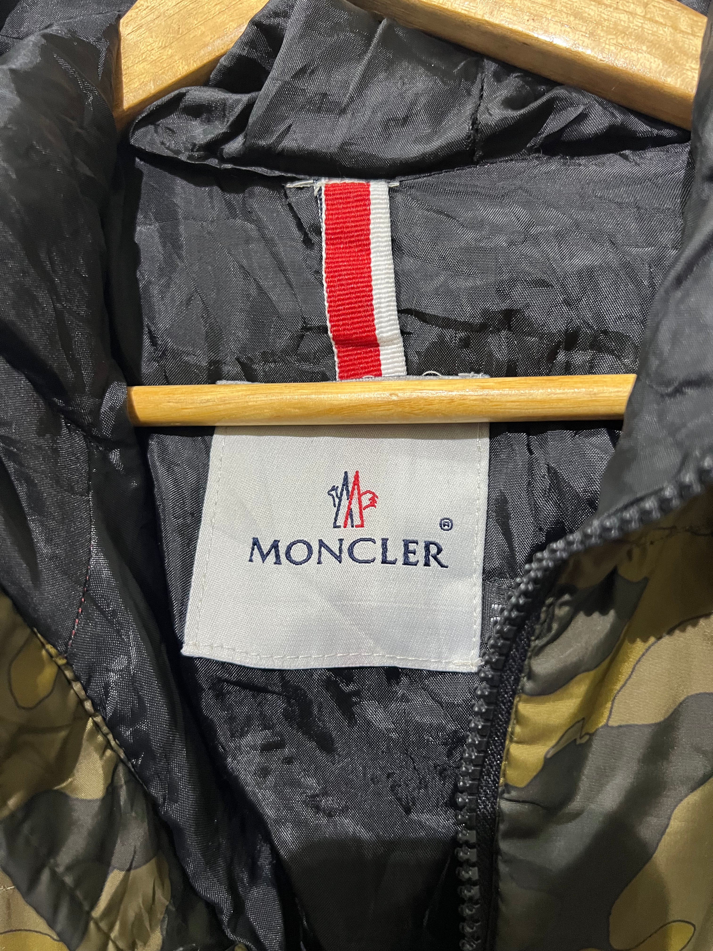 Moncler Nath windbreaker features a distinctive camouflage jacket