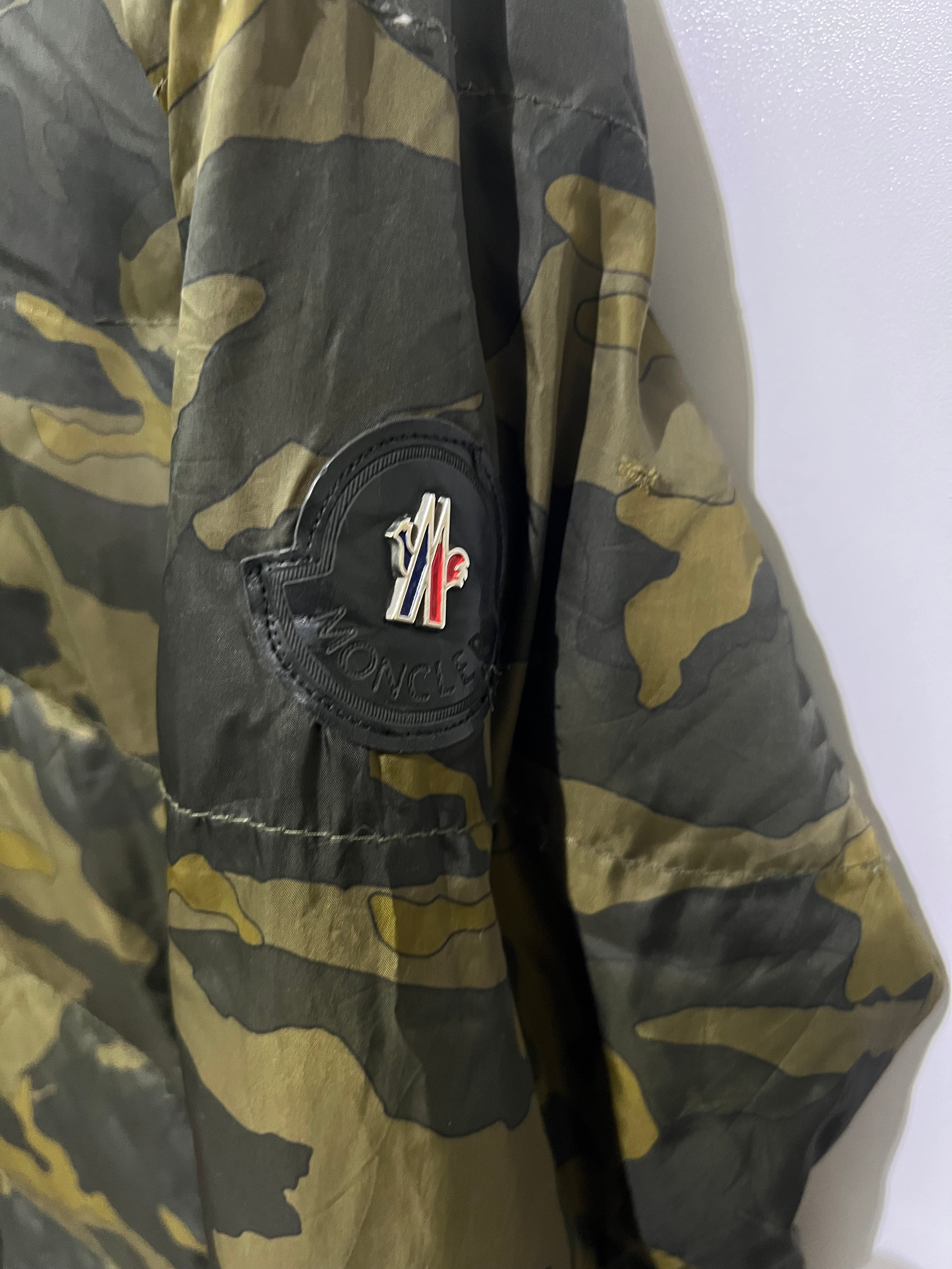 Moncler Nath windbreaker features a distinctive camouflage jacket
