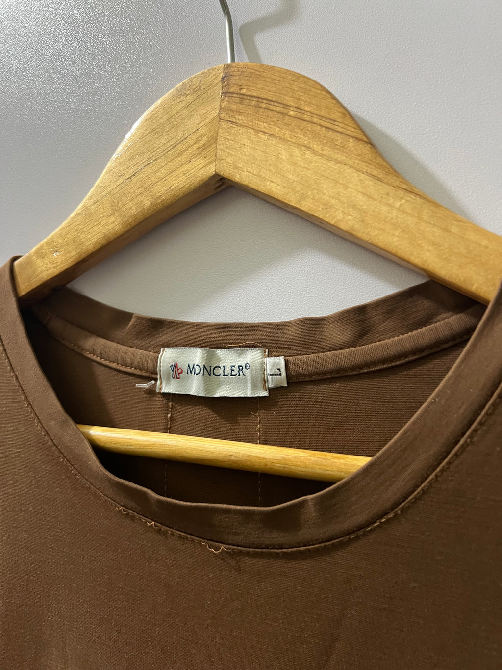 Moncler cotton crewneck T-shirt from Moncler features a prominent utility patch pocket