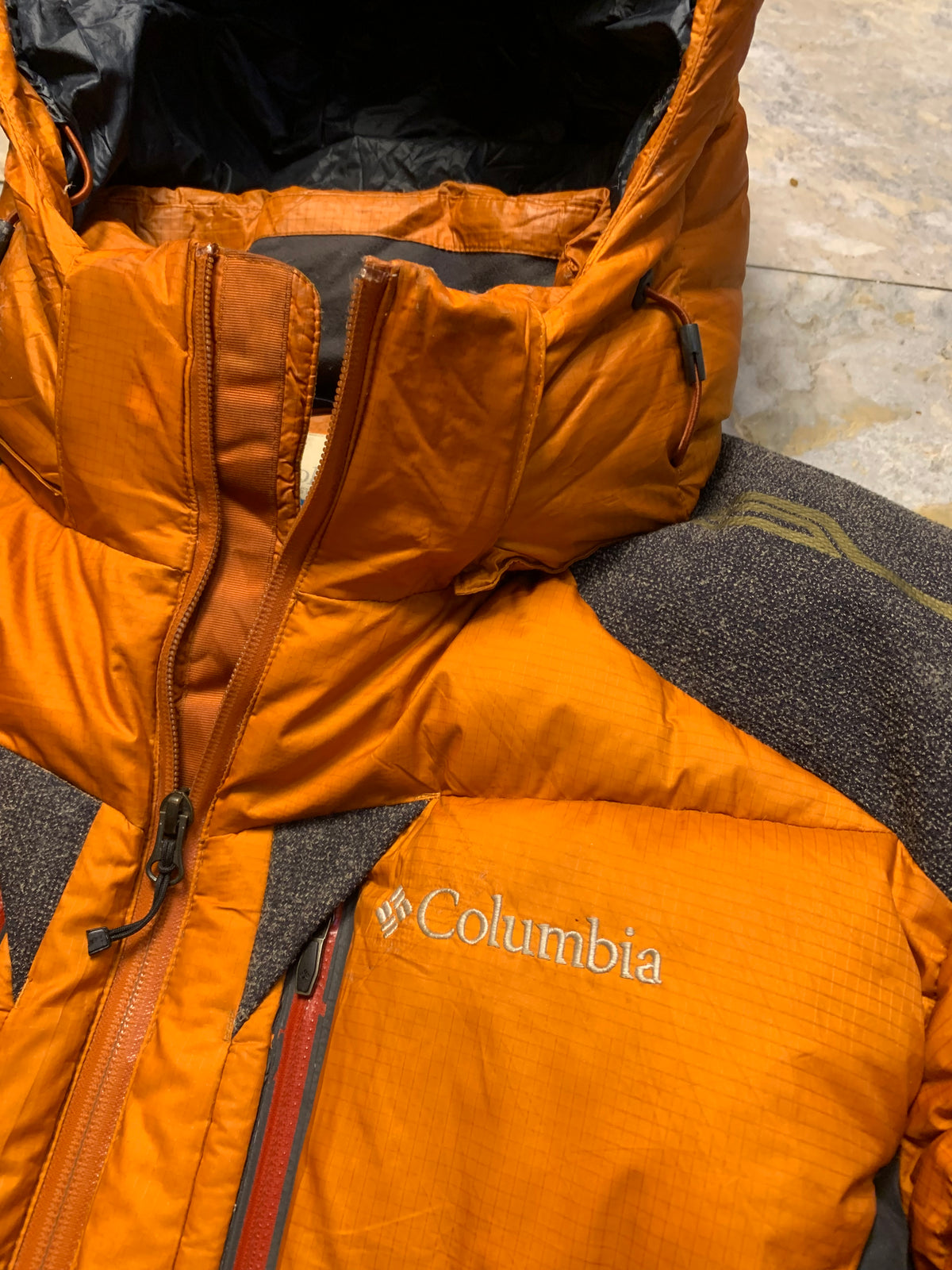 COLUMBIA OMNHI WIND DUCK DOWN FEATHER  PUFFER XL