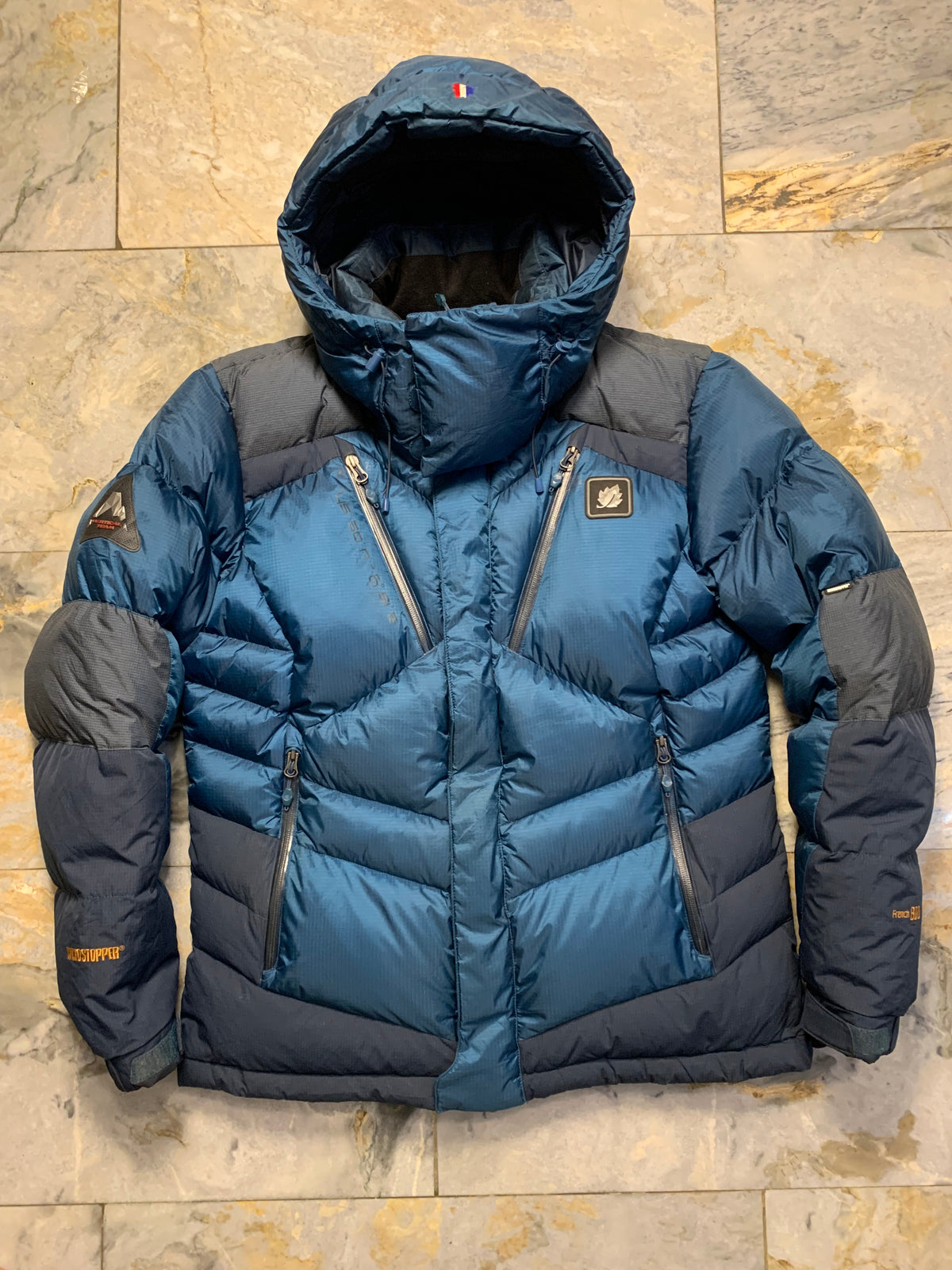 LAFUMA WINDSTOPPER HELIDS FRESHHEAT SYSTEM DUCK DOWN FEATHER PUFFER ( LARGE )
