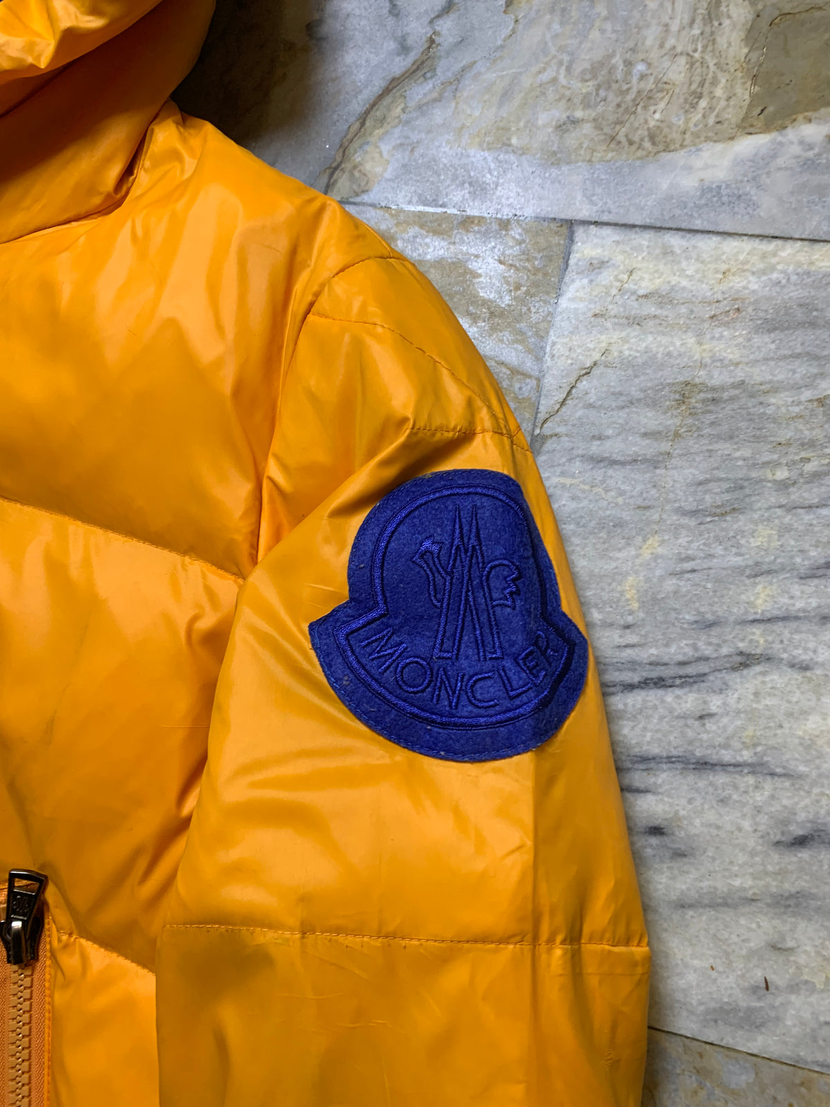 MONCLER YELLOW GENUIS 2  1952 VENANT GOOSE DOWN FEATHER PUFFER  (Mediuim)