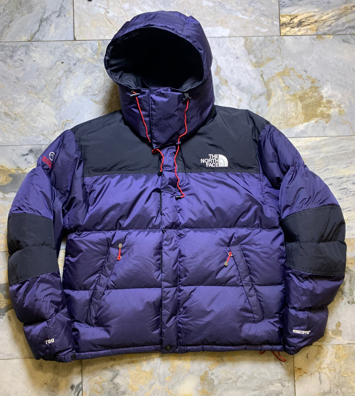 THE NORTH FACE WINDSTOPPER SUMMIT SERIES DUCK DOWN FEATHER PUFFER (LARGE)