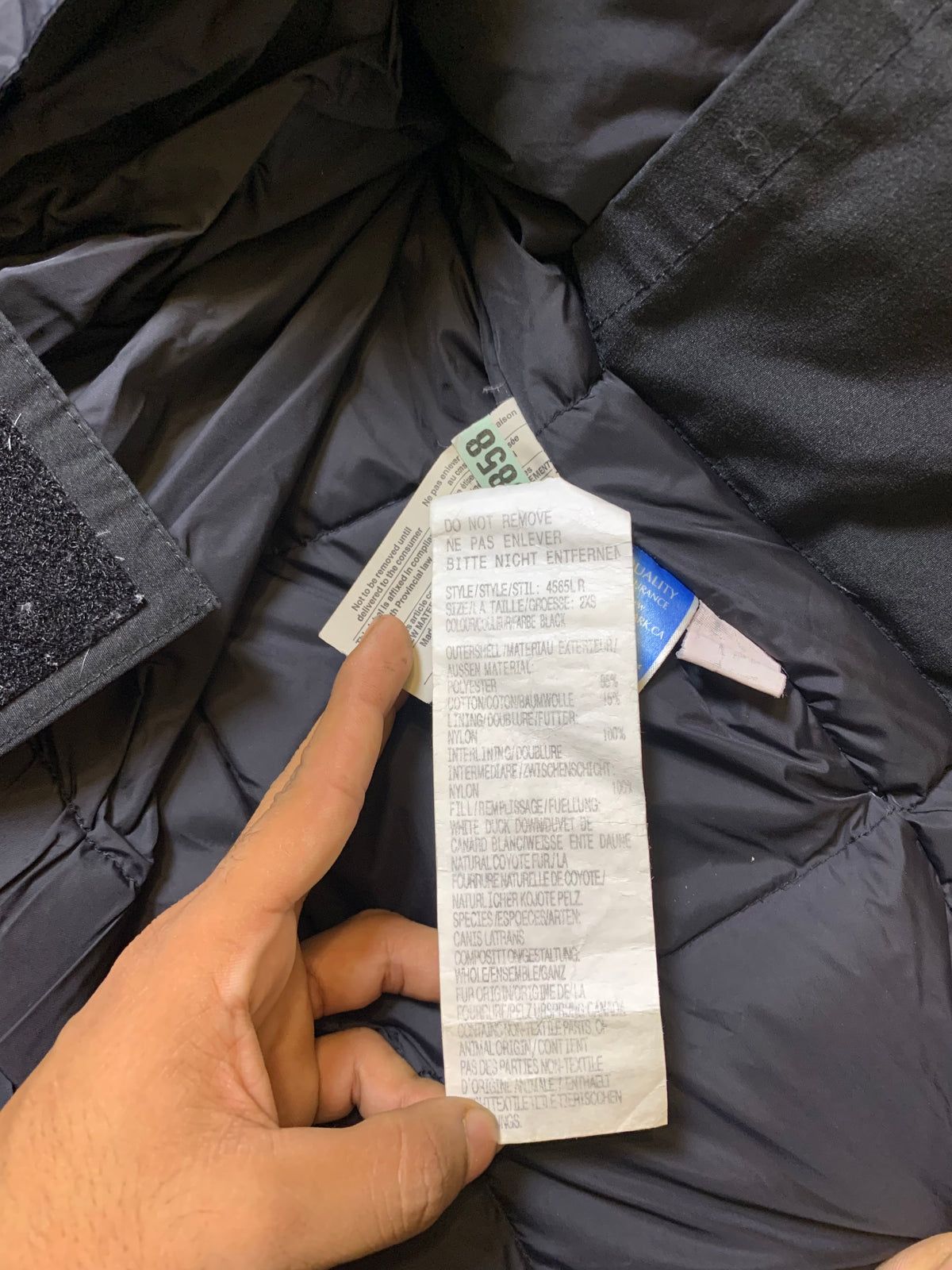 CANADA GOOSE DOWN FEATHER PARKA JACKET (MEDIUIM)