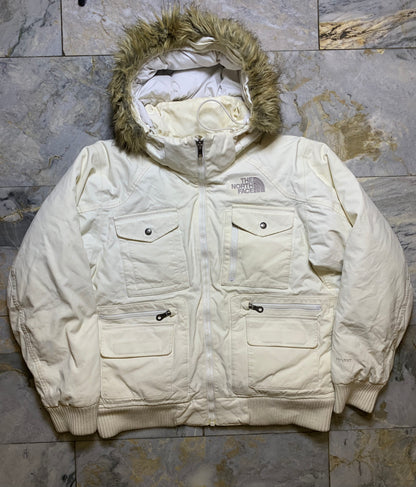 THE NORTH FACE DENIM DUCK DOWN FEATHER BAGGY STYLE PUFFER (LARGE)