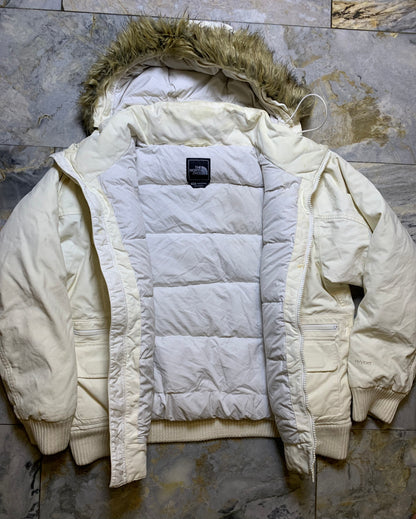 THE NORTH FACE DENIM DUCK DOWN FEATHER BAGGY STYLE PUFFER (LARGE)