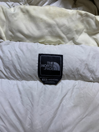 THE NORTH FACE DENIM DUCK DOWN FEATHER BAGGY STYLE PUFFER (LARGE)