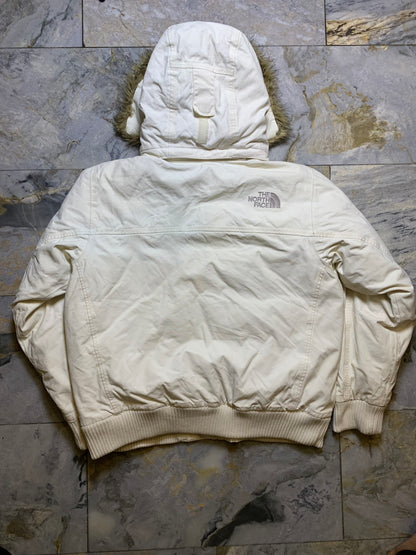 THE NORTH FACE DENIM DUCK DOWN FEATHER BAGGY STYLE PUFFER (LARGE)