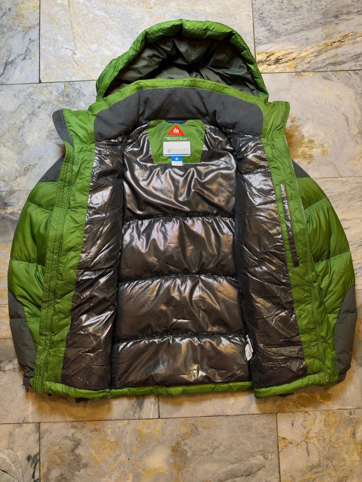COLUMBIA OMNI HEAT DUCK DOWN FEATHER PUFFER (LARGE)