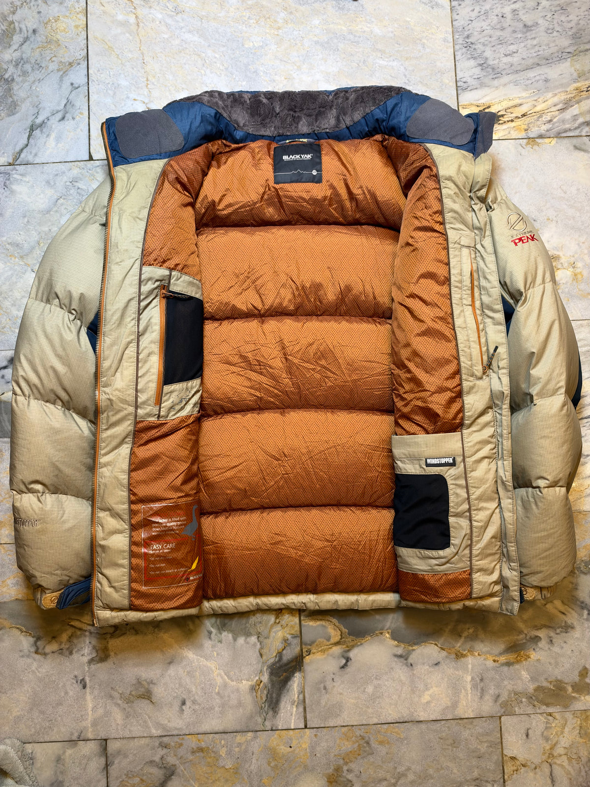 BLACK YAK EXTREME PEAK GOOSE DOWN FEATHER OMNI SHEILD PUFFER (XL)