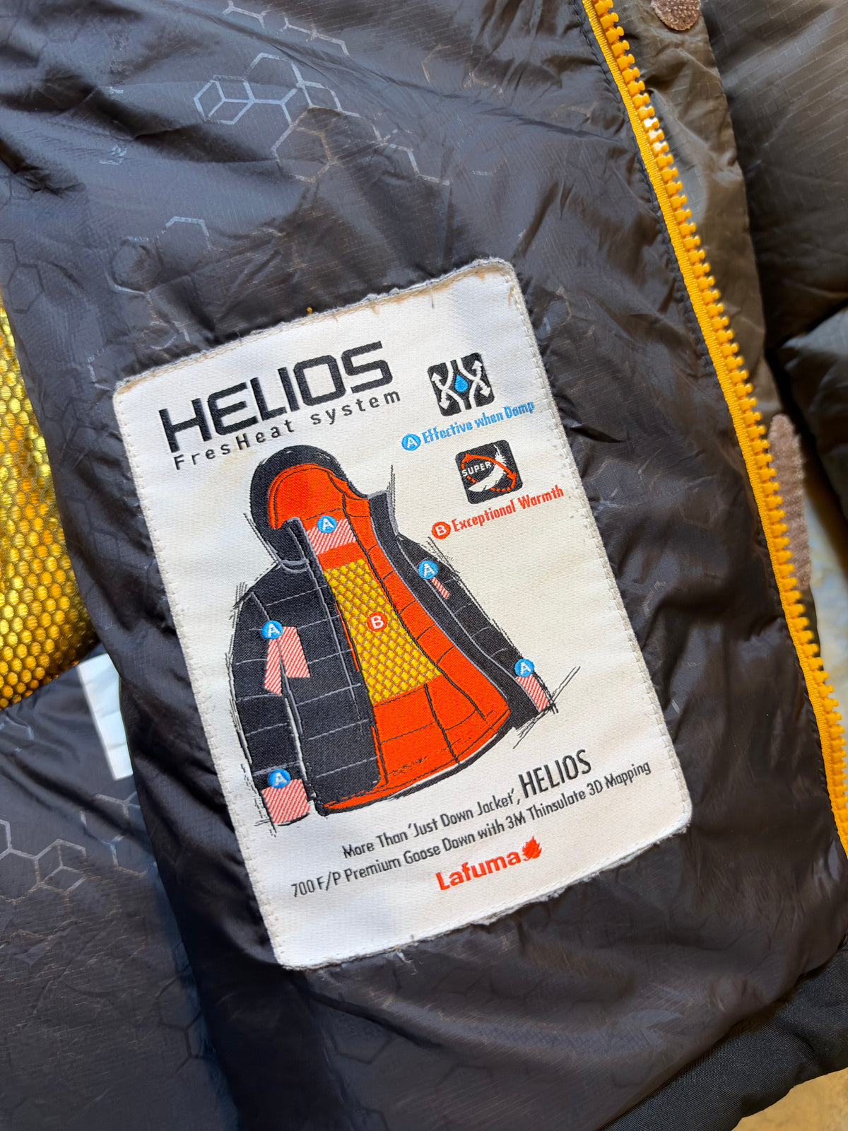 LAFUMA VERTICAL HELIDS FRESHHEAT SYSTEM DUCK DOWN FEATHER PUFFER (XL)